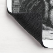 Vintager Katzen-Druck Mousepad (Ecke)
