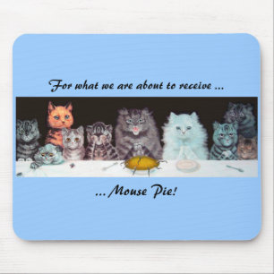 Vintager Katzen-Erntedank Mousepad Louis Wain