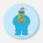 Vintager Keksmonster Weihnachtskranz Magnet (Vorne)