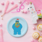 Vintager Keksmonster Weihnachtskranz Pappteller (Party)