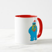 Vintager Keksmonster Weihnachtskranz Tasse (VorderseiteRechts)