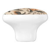 Vintager Keramik für Blumenmuster Keramikknauf (Seitenansicht)