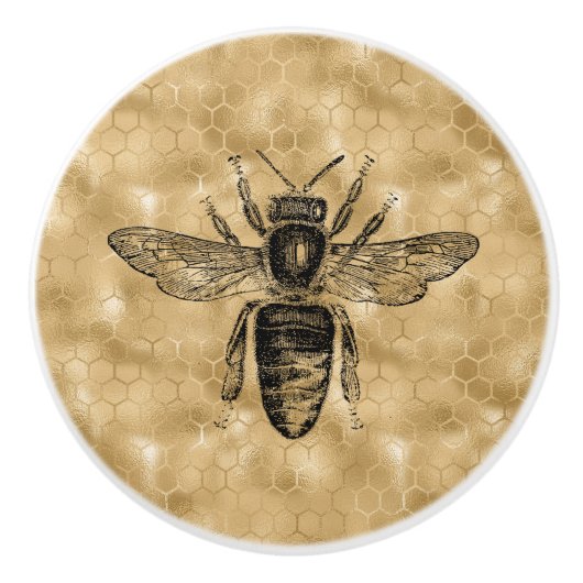 Vintager Keramik-Knoblauch Keramikknauf (Vorderseite)