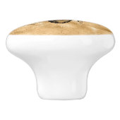 Vintager Keramik-Knoblauch Keramikknauf (Seitenansicht)