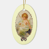 Vintager Kerbe Keramik Ornament (Links)
