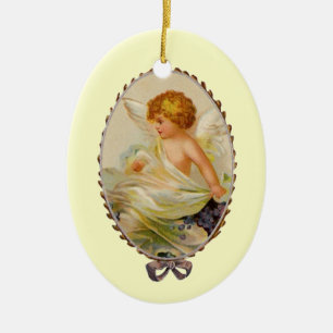 Vintager Kerbe Keramik Ornament