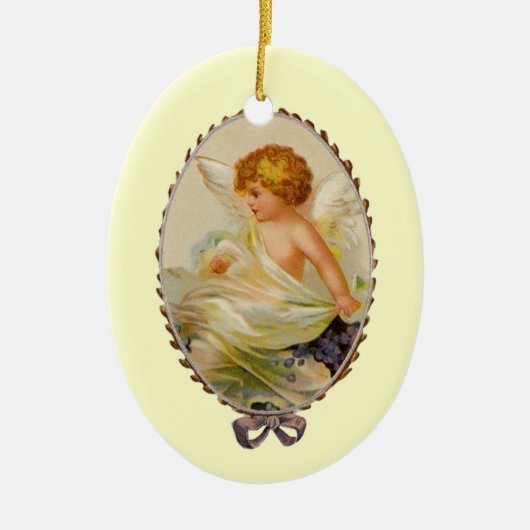 Vintager Kerbe Keramik Ornament (Vorne)