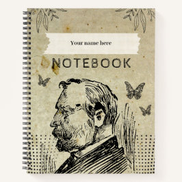 Vintager Kernpunkt Notizblock