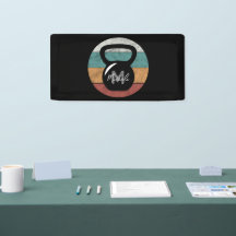 Vintager kettlebell benutzerdefinierter Monogrammn