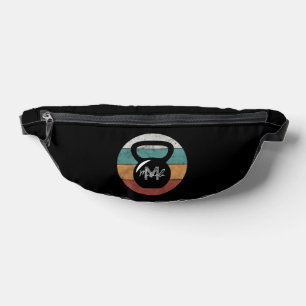 Vintager kettlebell benutzerdefinierter Monogrammn Bauchtasche