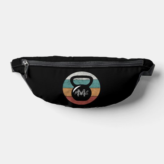 Vintager kettlebell benutzerdefinierter Monogrammn Bauchtasche (Ablage )