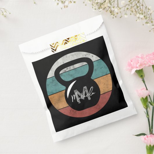 Vintager kettlebell benutzerdefinierter Monogrammn Geschenktütchen (Versiegelt)