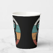 Vintager kettlebell benutzerdefinierter Monogrammn Pappbecher (Links)