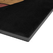 Vintager kettlebell benutzerdefinierter Monogrammn Schneidebrett (Ecke)