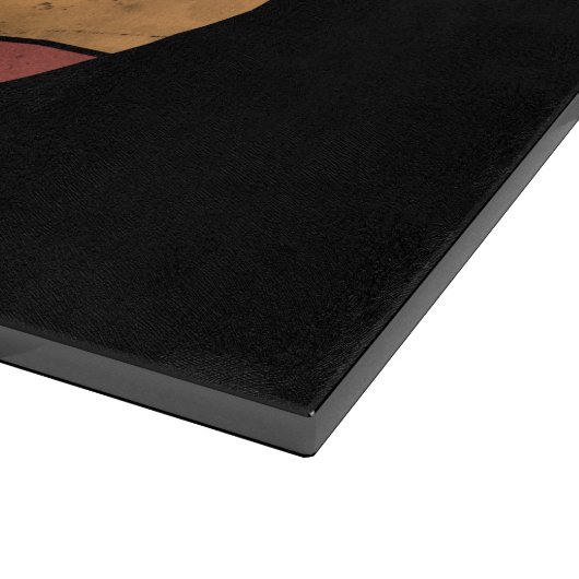 Vintager kettlebell benutzerdefinierter Monogrammn Schneidebrett (Ecke)