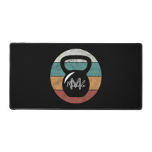 Vintager kettlebell benutzerdefinierter Monogrammn