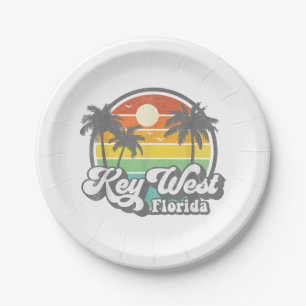 Vintager Key West Florida Keys Retro 70's Beach Va Pappteller