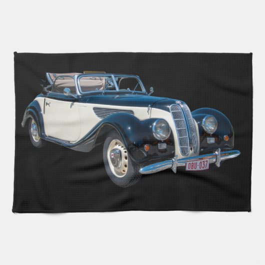 Vintager Kfz-Transport Geschirrtuch (Horizontal)
