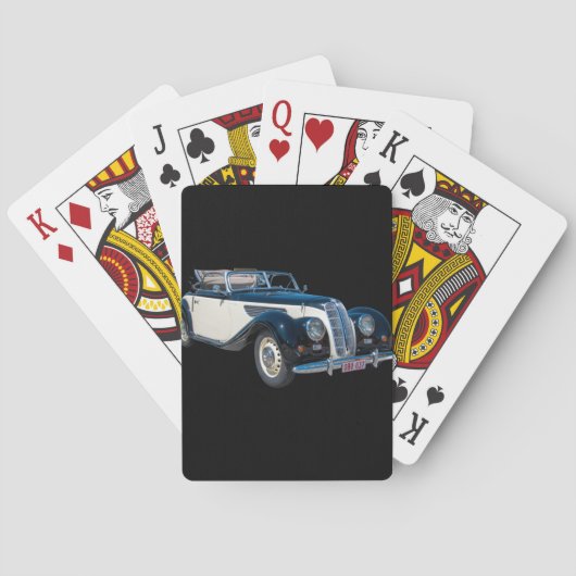 Vintager Kfz-Transport Spielkarten (Rückseite)