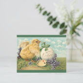 Vintager Kick mit Paint Palette Oaster Postkarte (Stehend Vorderseite)