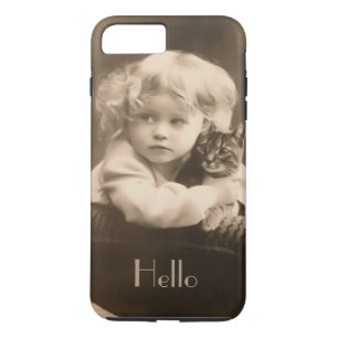 Vintager Kinder-und KittySepia iPhone 7 Plusfall Case-Mate iPhone Hülle