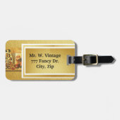 Vintager Kino-Gepäck-Umbau mit Bügel Gepäckanhänger (Vorderseite horizontal)