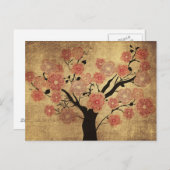 Vintager Kirschbaum Postkarte (Vorne/Hinten)