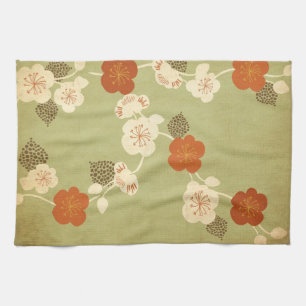 Vintager Kirschblüten-Blumen Amerikaner MoJo Kitc Geschirrtuch