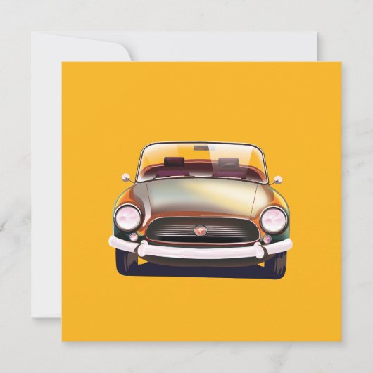 Vintager Klassiker Ankündigung (Vorderseite)