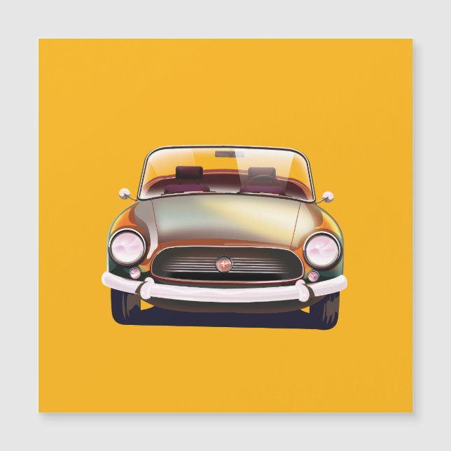 Vintager Klassiker Magnetkarte (Vorderseite)