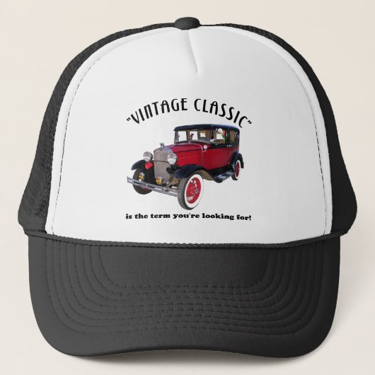 Vintager Klassiker Truckerkappe (Vorderseite)