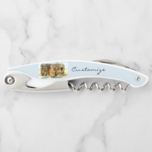 Vintager Klassiker verwitterter hölzerner Kellnermesser