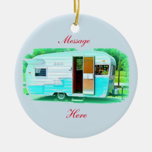 Vintager klassischer Anhänger-Sinti und Keramik Ornament (Vorne)