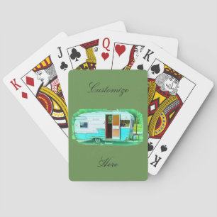 Vintager klassischer Anhänger Sinti und Roma Carav Spielkarten