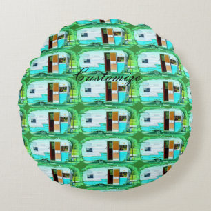 Vintager klassischer Anhänger-Sinti und Rundes Kissen