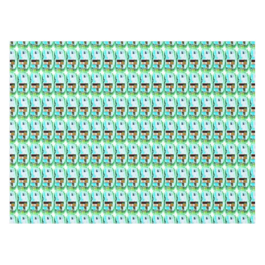 Vintager klassischer Anhängerwohnwagen Tischdecke (Vorderseite (Horizontal))