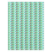 Vintager klassischer Anhängerwohnwagen Tischdecke (Vorderseite)