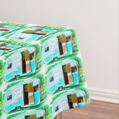 Vintager klassischer Anhängerwohnwagen Tischdecke (Beispiel)