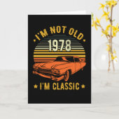 Vintager klassischer Auto Geburtstagskarte Karte (Gelbe Blume)