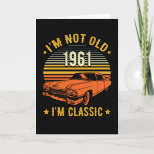 Vintager klassischer Auto Geburtstagskarte Karte