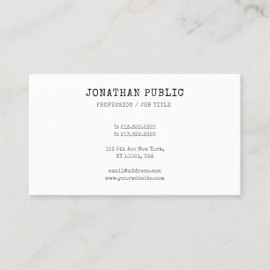 Vintager klassischer Blick-berufliche elegante Visitenkarte