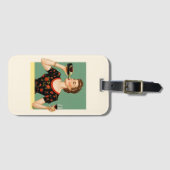 Vintager klassischer Gepäckträger Gepäckanhänger (Vorderseite (Horizontal))
