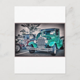 Vintager klassischer Lieferwagen LKW Foto Bild T S Postkarte