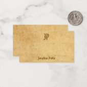 Vintager klassischer Look für handgeschriebenes Sc Mitteilungskarte (Vorderseite/Rückseite Beispiel)