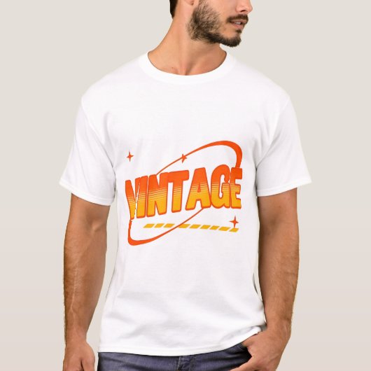 Vintager klassischer T - Shirt (Vorderseite)