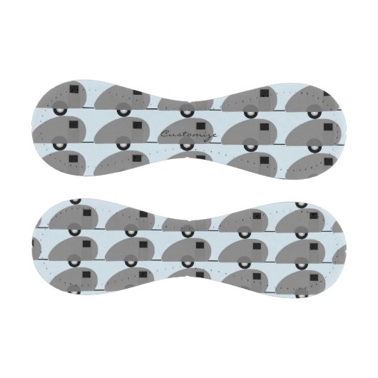 Vintager klassischer Teardrosserienanhänger Baseball (Paneele)