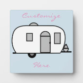 Vintager klassischer Wohnwagen Fotoplatte (Vorderseite)