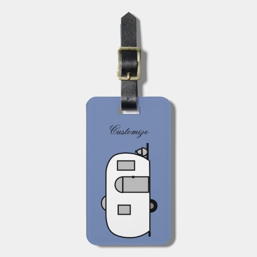 Vintager klassischer Wohnwagen Gepäckanhänger (Vorderseite vertikal)