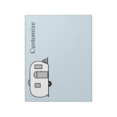 Vintager klassischer Wohnwagen Notizblock (Rotiert)