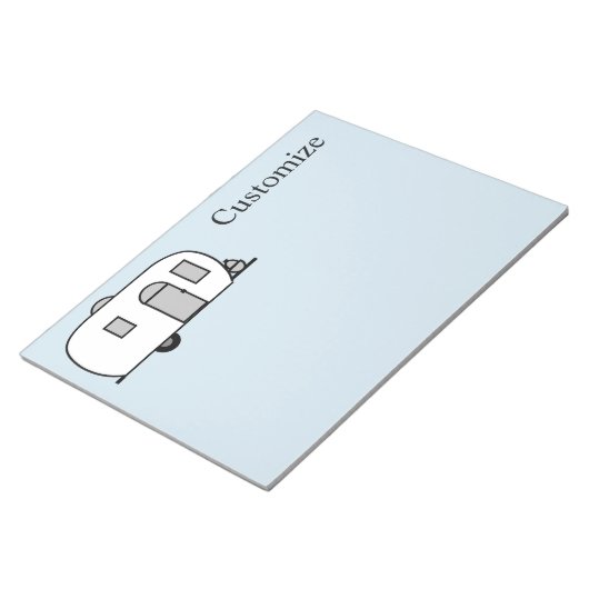 Vintager klassischer Wohnwagen Notizblock (angewinkelt)